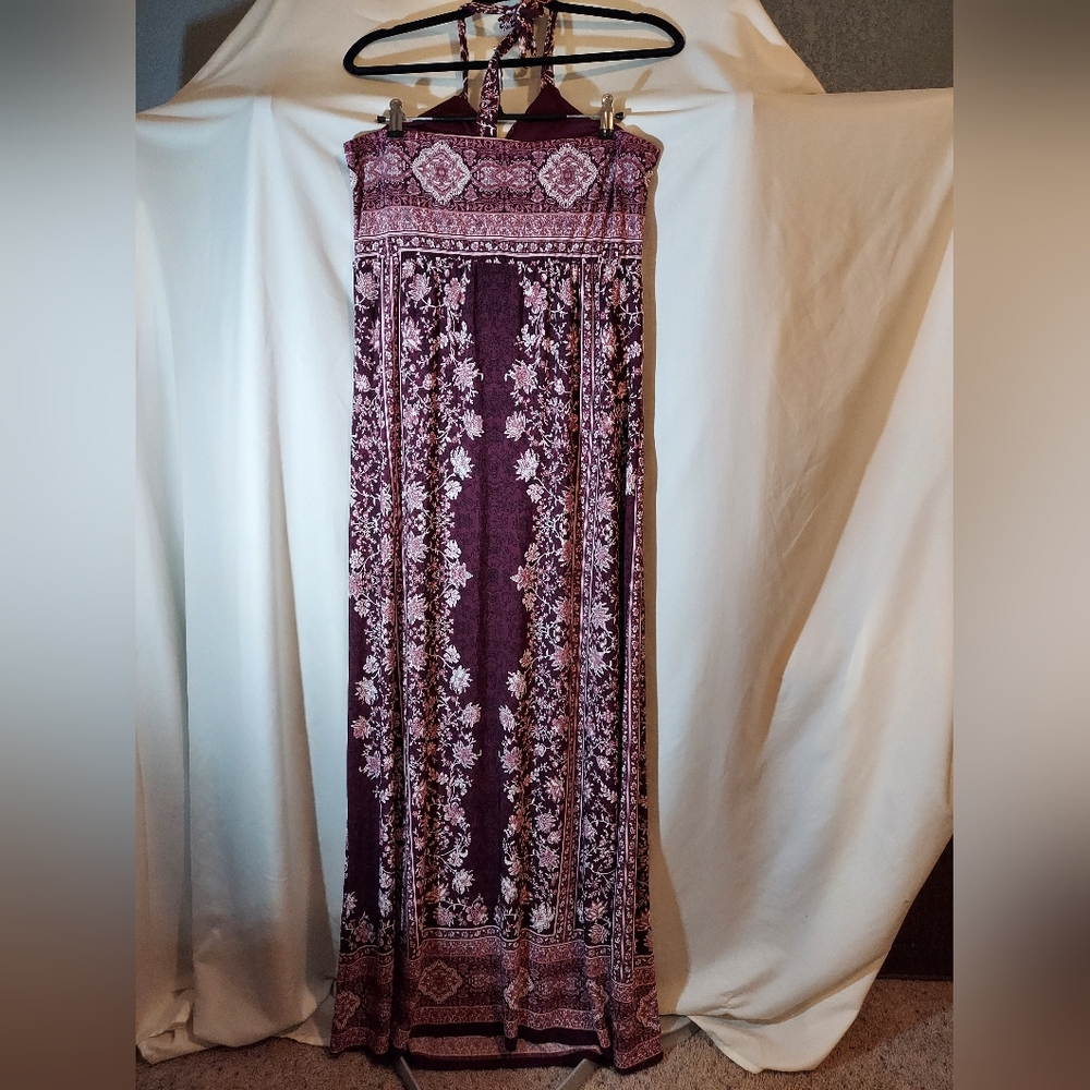 Vanity Gypsy Flowy Whimsigoth Fairy Floral Maxi Dress - Picture 2 of 10